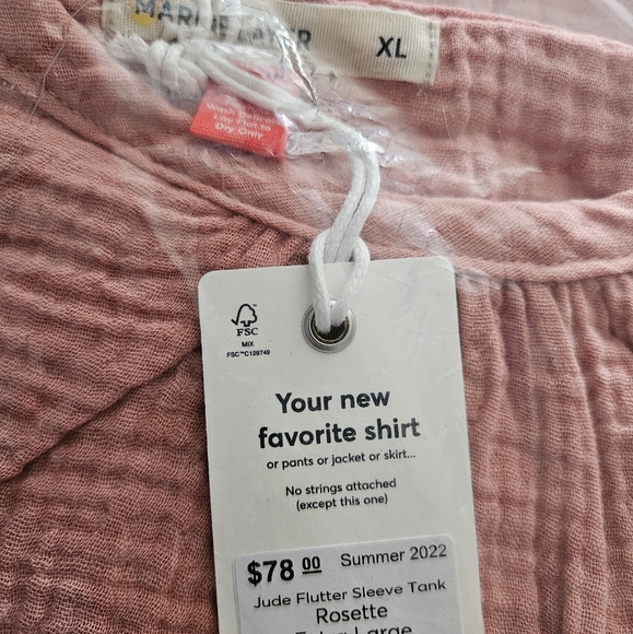 NWT Marine LayerJude Flutter Tank Top Size XL - Picture 2 of 7